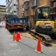 新店瓦斯管線被挖破「濃度破表」　消防急架設水線警戒