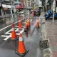 影/豪雨釀災！新北永和路基塌陷　公車停靠區掏空見大洞