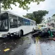 影/台東綠色隧道重大車禍！「轎車逆撞公車」3傷1命危
