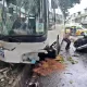 影/台東綠色隧道「轎車逆撞公車」瞬間曝　肇事駕駛救回