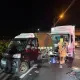 國1下營系統段「1晚連2撞」！合計5車嚴重毀損