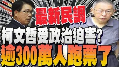 巨大翻轉! 逾4成民眾認同柯文哲受政治迫害 游盈隆: 全台灣看法嚴重分歧毫無共識