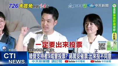 【每日必看】綠營支持者9成會投票? 藍營陸空戰催反罷免票 20250712
