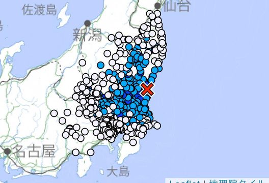 日本茨城23:51發生規模4.8地震「最大震度4級」   東京也有感