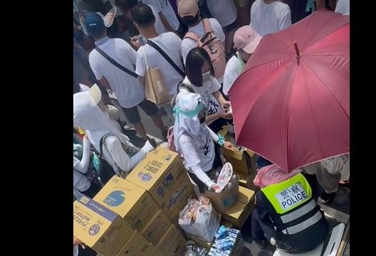 民眾黨攻擊警察？　張志豪秀小草為中暑警撐傘、搧風影片