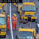 影/國1台中段大黑豬跌坐車道遭撞傷　駕駛恐遭罰1.8萬元