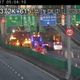 高雄上班族慘了！　國1南向五甲段「貨櫃車翻覆、暫全線封閉」
