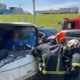 新莊越堤道連環車禍　4車追撞1人受困