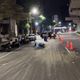 台中回收車凌晨廚餘桶滾落灑滿路　2騎士打滑摔車送醫