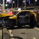 計程車自撞分隔島！整車卡死機車道　華江橋秒變停車場