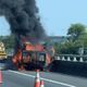 影/台南「死亡車禍熱點」旁又出事！「整車燒毀傷亡不明」