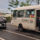 台南爆警車與公車碰撞車禍！車頭嚴重變形