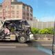 影/國1瑞隆段嚴重事故　2大車追尾「1車頭全毀」