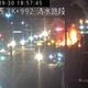 影/轎車爆胎停國道4號遭追撞　燒成火球幸無人傷