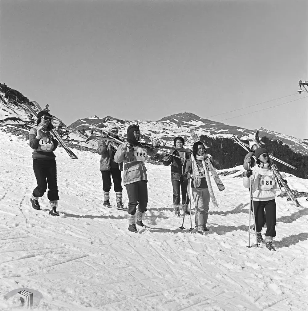 合歡山60多年前曾經有座滑雪場。(圖/翻攝自國發會臉書)