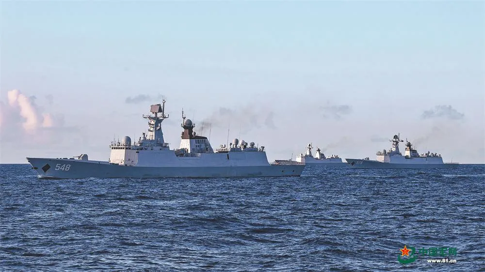 大陸軍艦示意圖。(圖/中國軍網)
