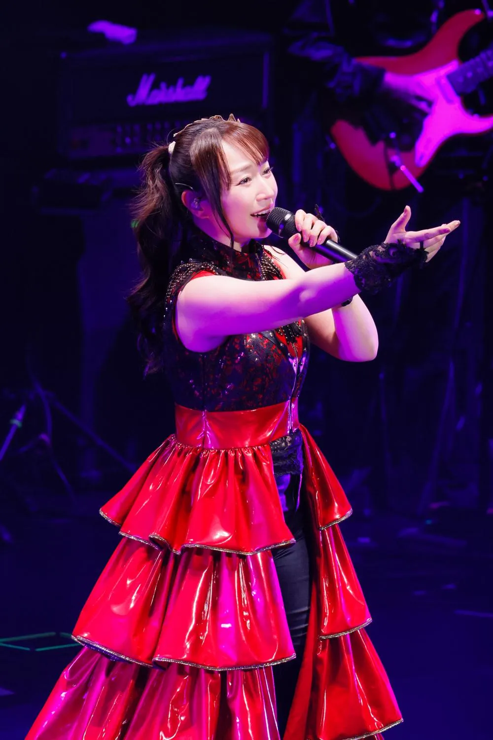 水樹奈奈演出歌單穿插多首經典動畫歌曲。(圖／Amuse、Hannah Eto (SHERPA+)提供)
