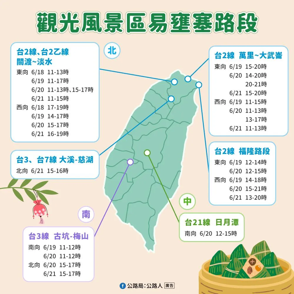 端午連假易塞省公路。（圖／公路局提供）