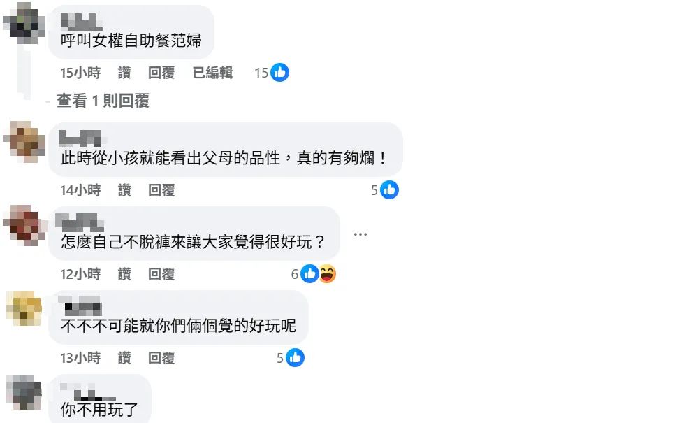 網友留言。（圖取自「台派怎麼輸」臉書粉專）