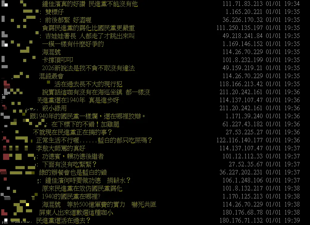 網友留言。（圖取自批踢踢）