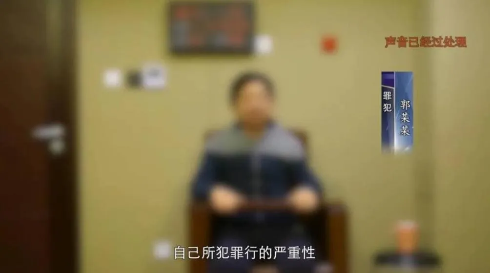 郭某某被捕後對犯行坦承不諱。(圖/翻攝央視網)