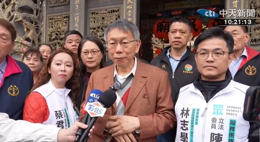 民眾黨創黨主席柯文哲。（圖／中天新聞）