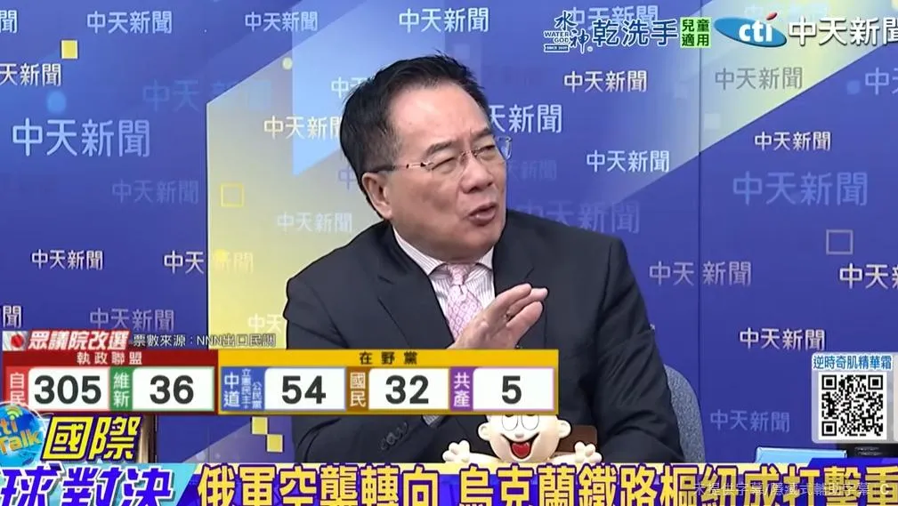 前立委蔡正元。（圖／《國際直球對決》）