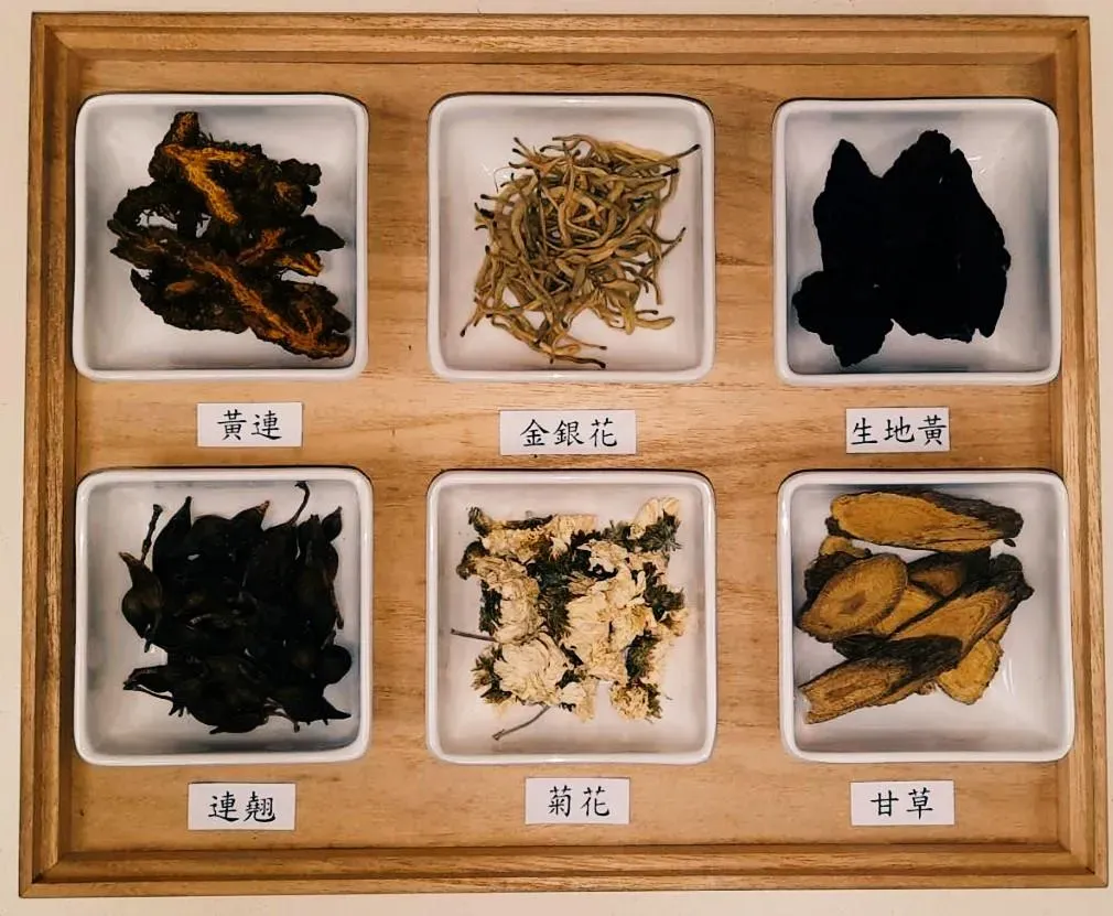 依個人體質選用清熱解毒、疏風清熱、燥濕作用的中藥,協助降低體內火氣,改善痘痘狀況。 (圖/台南市立醫院)
