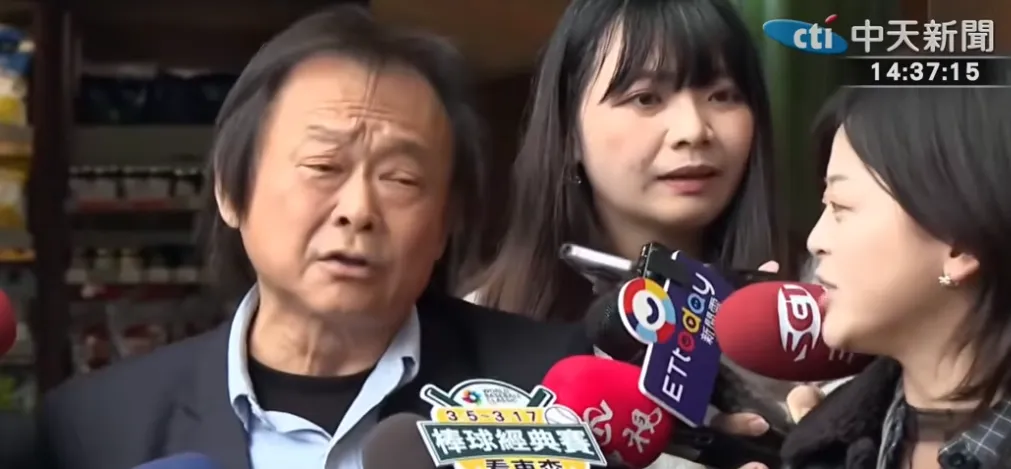 王世堅在中常會前接受媒體聯訪。（圖／中天新聞）