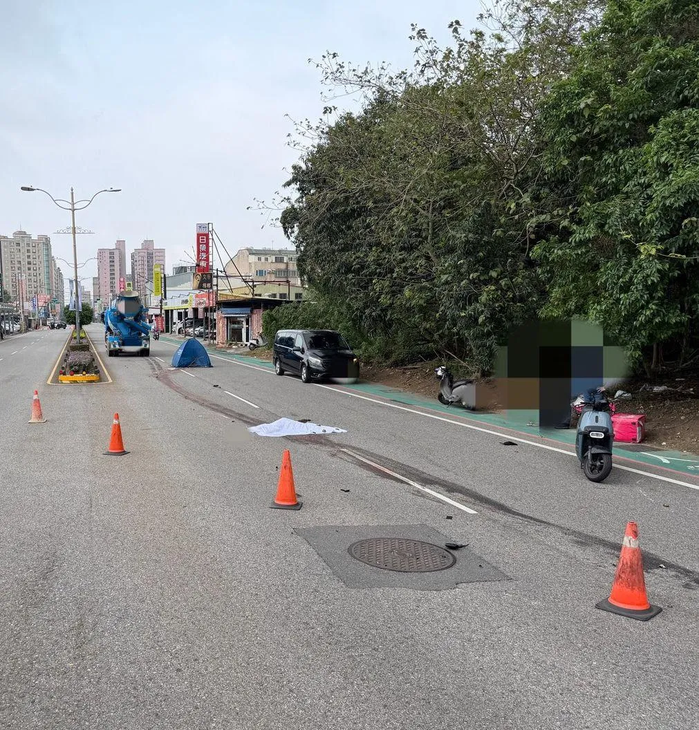 車禍現場。(圖/警方提供)
