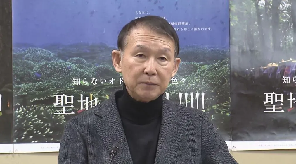 68歲的和歌山縣知事岸本周平。（圖／翻攝NNN）