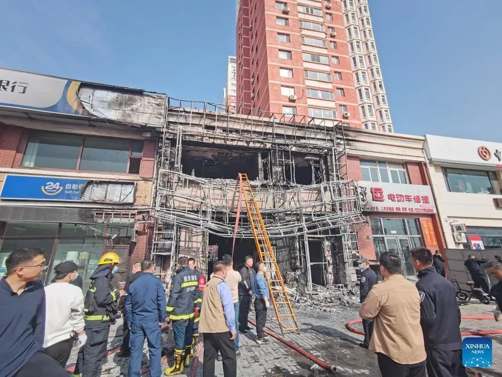 大陸遼寧省一家飯店29日發生火災，造成22人死亡、3人受傷。（圖／新華社）