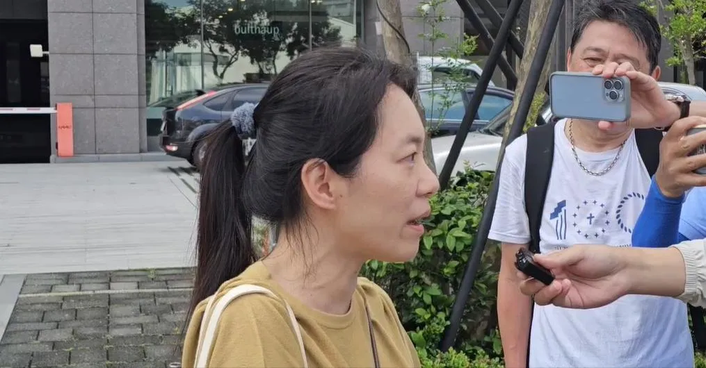 陳幸妤受訪。（圖/中天新聞）
