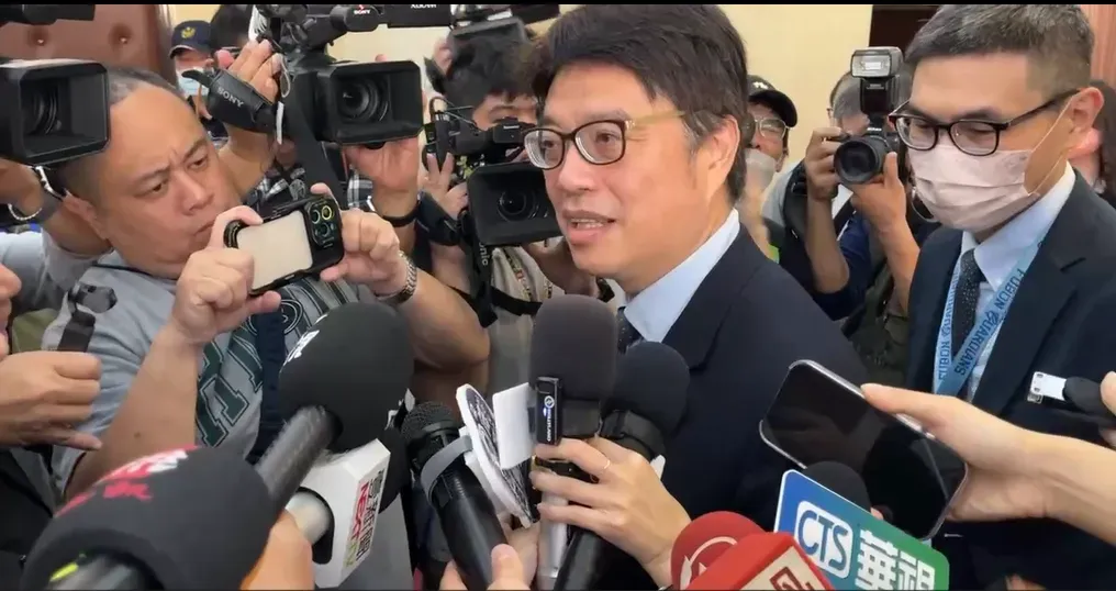 陸委會主委邱垂正受訪。（圖/中天新聞）