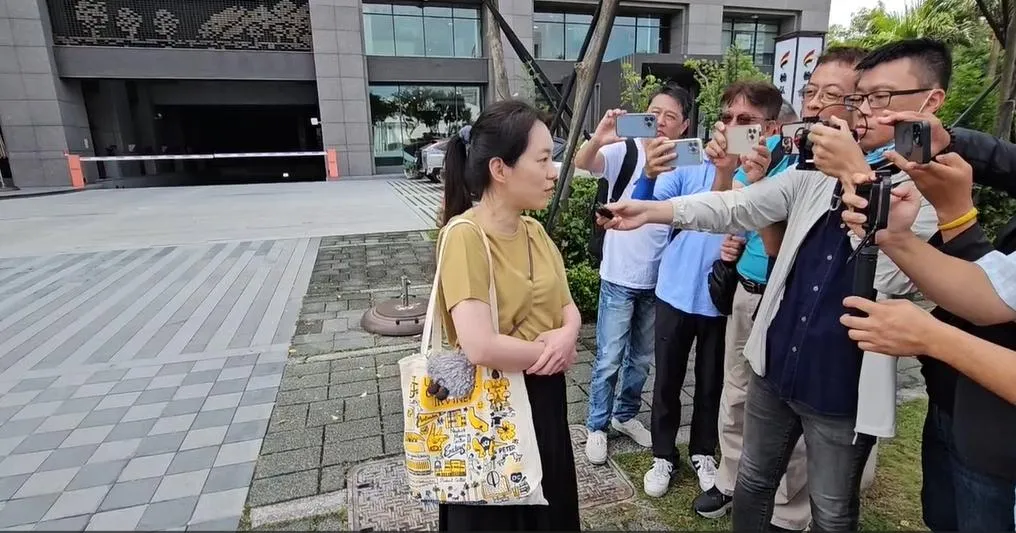 陳幸妤受訪。（圖/中天新聞）