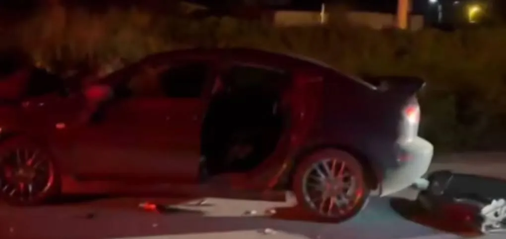 車禍現場。（圖／翻攝畫面）