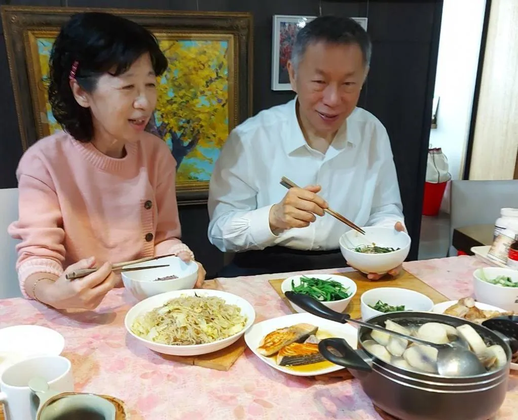 前民眾黨主席柯文哲與其妻子陳佩琪。（圖／翻攝自陳佩琪臉書）