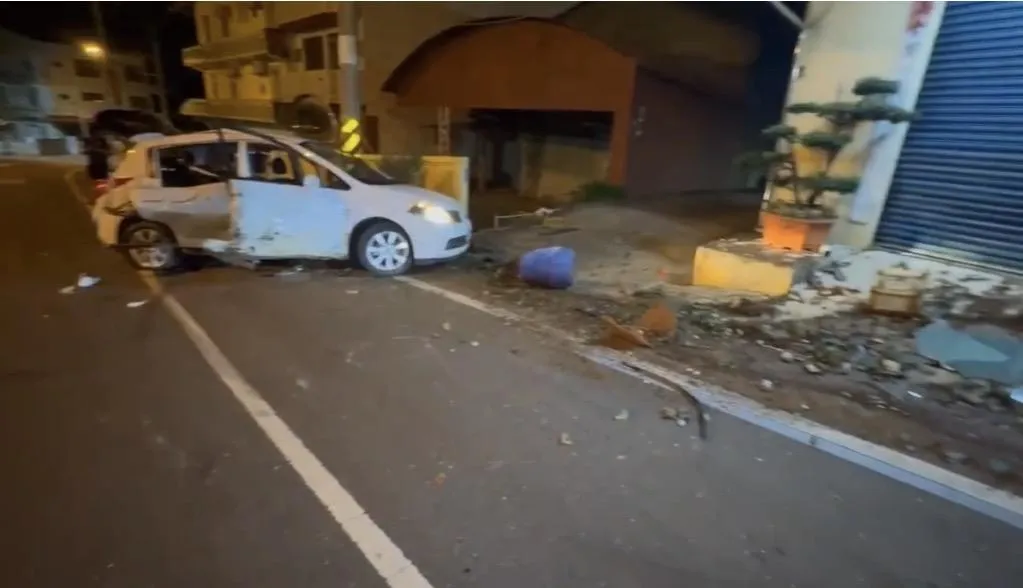 車禍現場。(圖/彰化縣媒體記者協會)