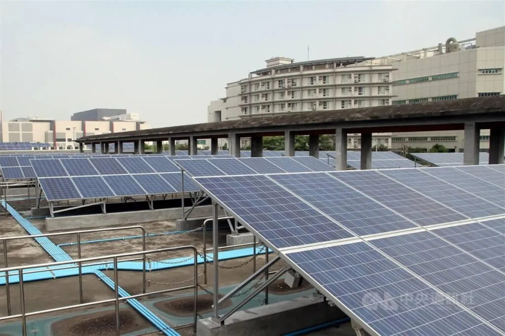太陽能發電。(圖/中央社)