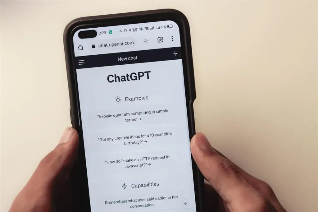 ChatGPT傳出網頁當機無法使用。（示意圖／pexels）