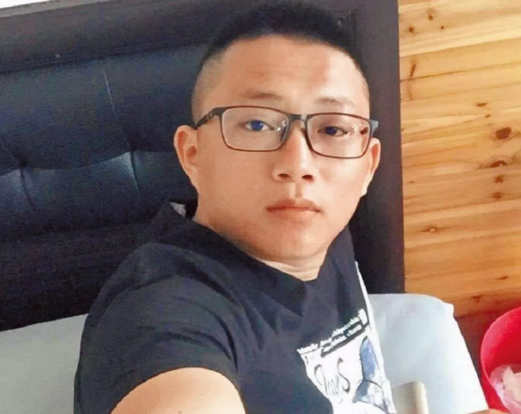 梁育誌被改判無期徒刑後，當庭向法官連說數次「謝謝」。（圖／翻攝畫面）