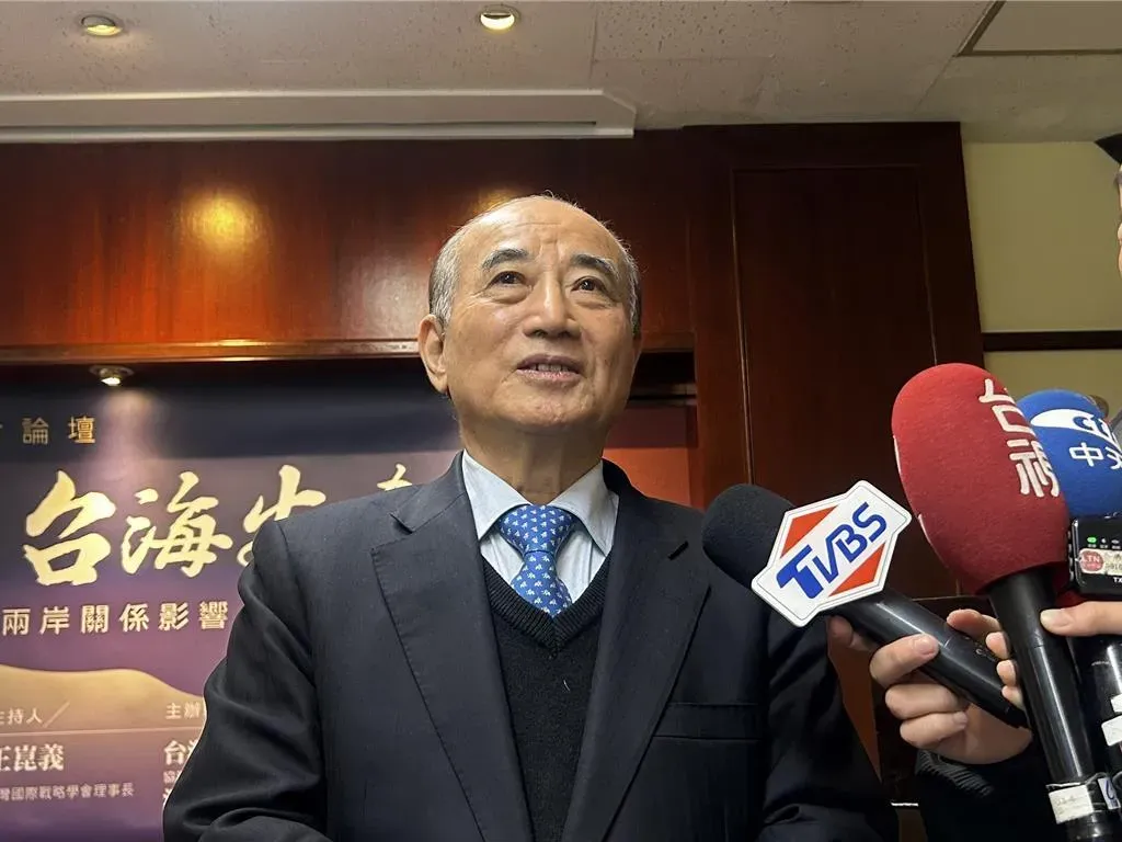 前立法院長王金平17日出席國戰會論壇前受訪回應時事。（圖／中時陳薏云攝）
