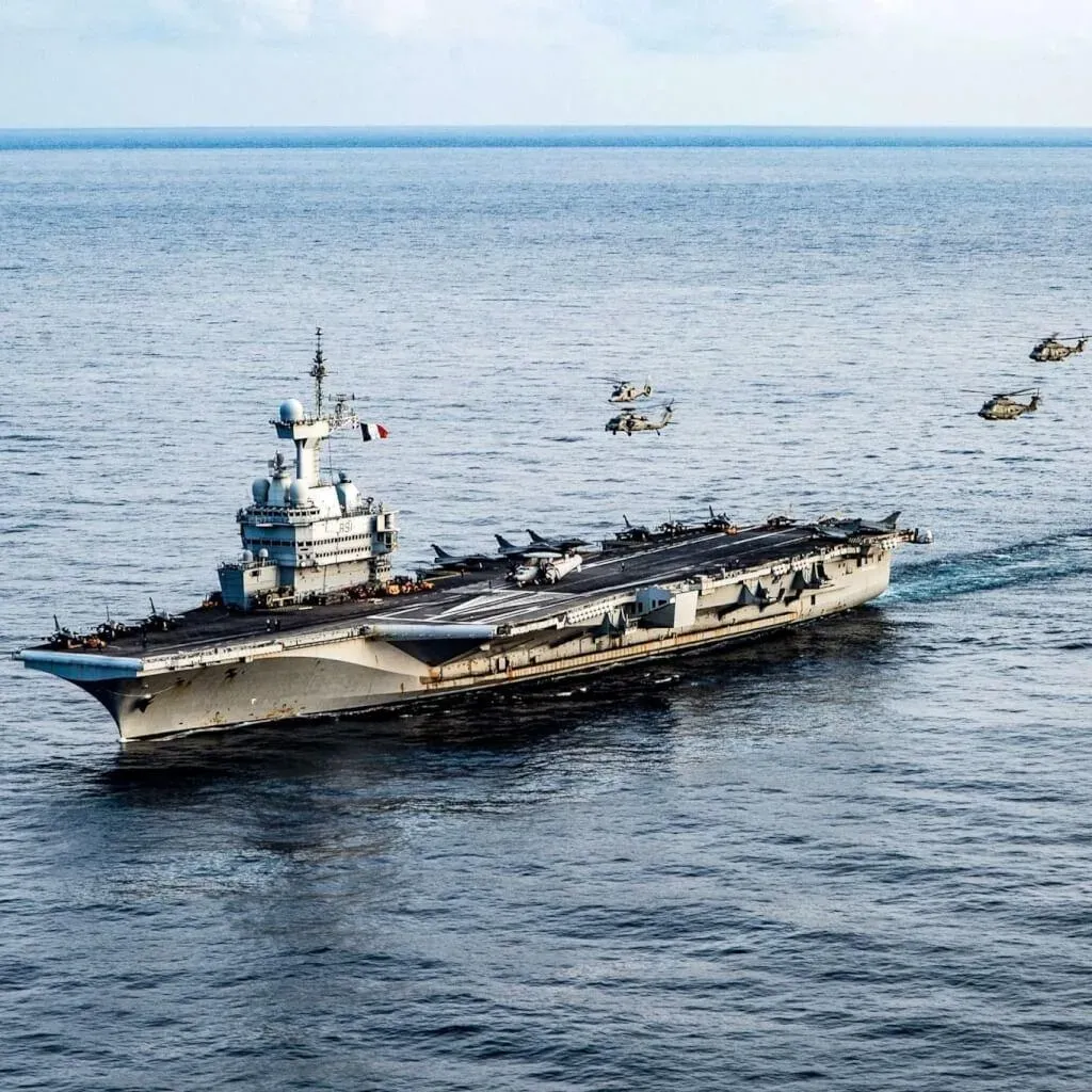法國航空母艦戴高樂號。（資料圖／翻FB@NATO）