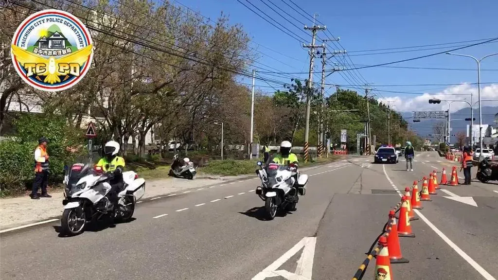 自由車環台公路大賽車隊預計18日行經台中，屆時警方將實施交管。（圖／警方提供）