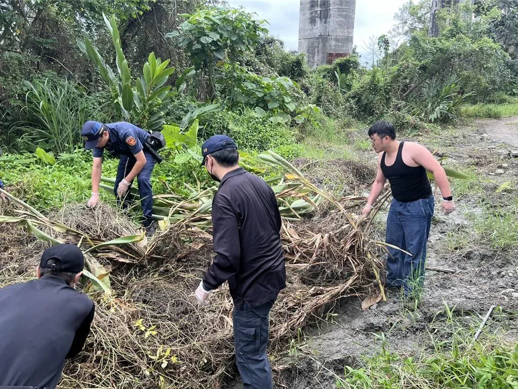 太魯閣果農清水溝赫見人骨。（圖／新城警分局提供）