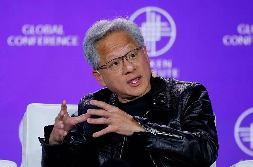 傳輝達（NVIDIA）執行長黃仁勳最快明天來台。（圖/美聯社）