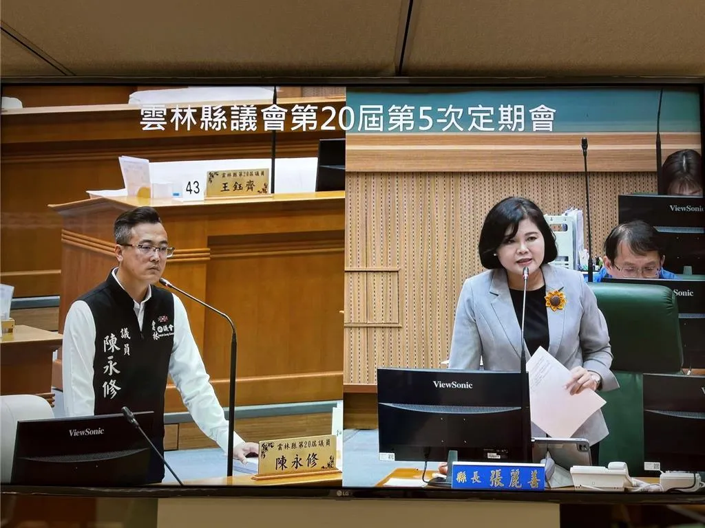 張麗善今日到議會進行備質詢。（圖／雲林縣政府提供）