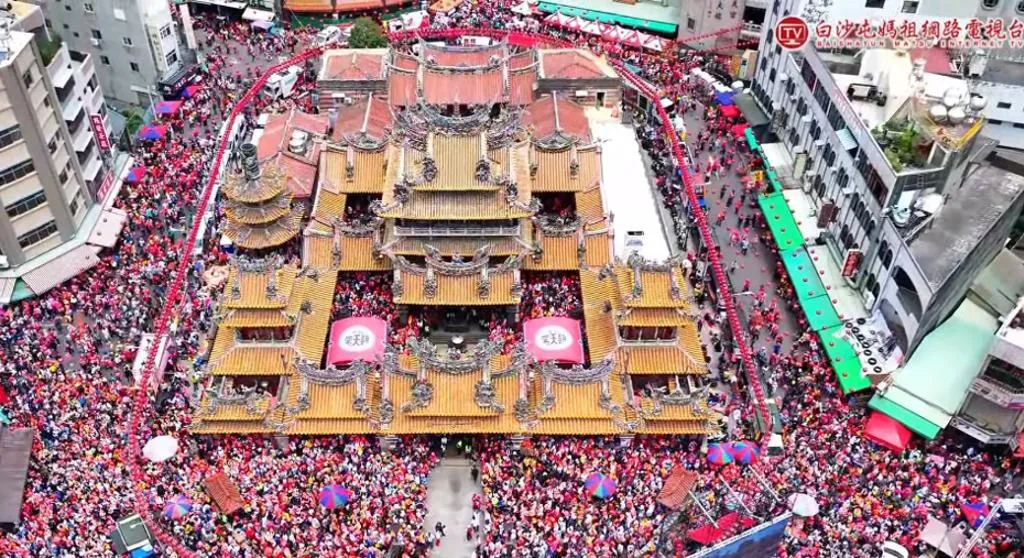 北港朝天宮將在今年重啟「南都巡歷」活動，特別請出「黑面三媽」於11月展開遶境，這是繼1916年後，相隔109年首度南下遶境台南。（圖／YouTube白沙屯媽祖網路電視台）