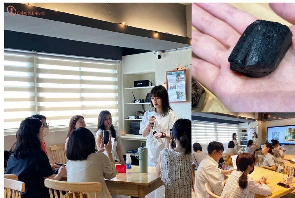 靈氣老師NATTY說明靈氣,學員們參與熱烈。(圖/心光維度提供)