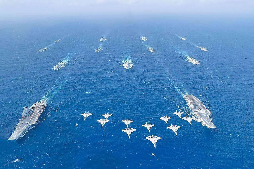 國軍「漢光41號」演習實兵演練明天至18日舉行，中國大陸今天對台進行軍事襲擾。（示意圖/新華社）